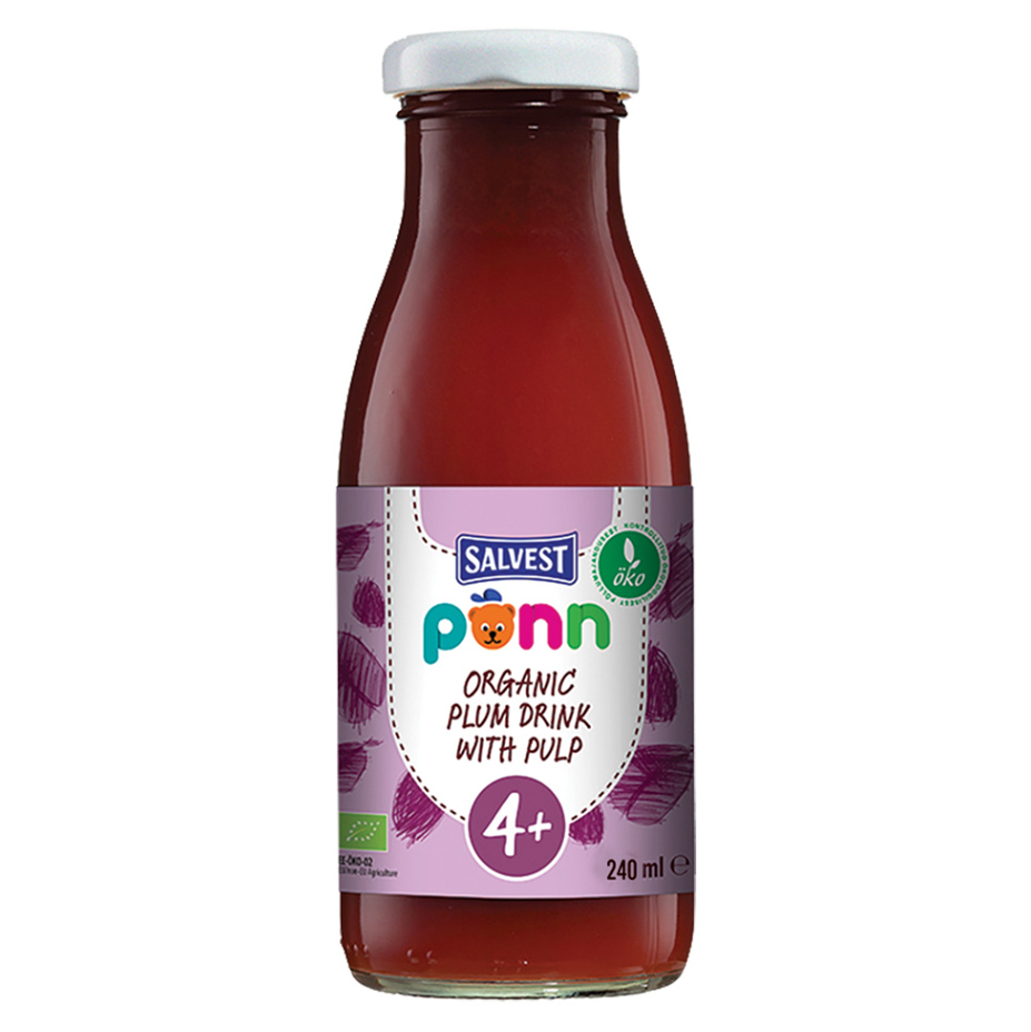 SALVEST Põnn BIO švestková šťáva s dužinou 240 ml