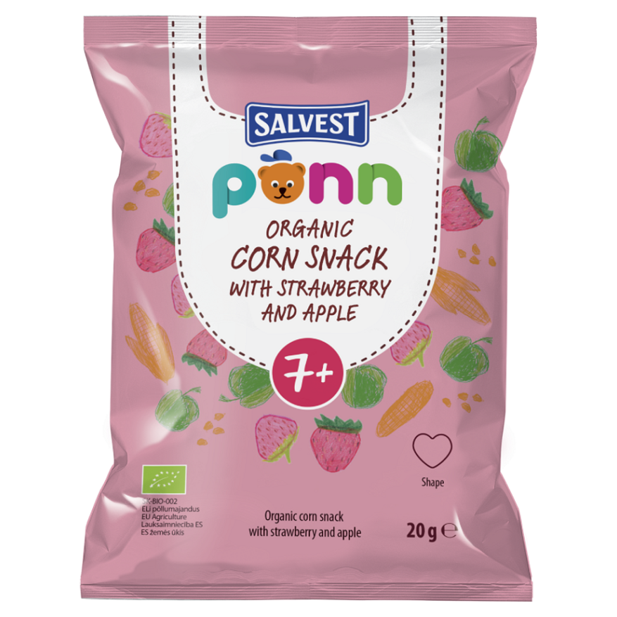 SALVEST Põnn Jahodové křupky od 7.měsíce BIO 20 g