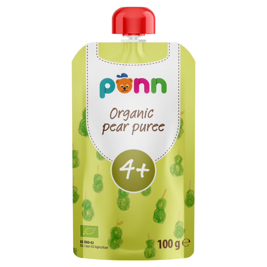 SALVEST Põnn Ovocná kapsička Hruška od 4.měsíce 100% BIO 100 g