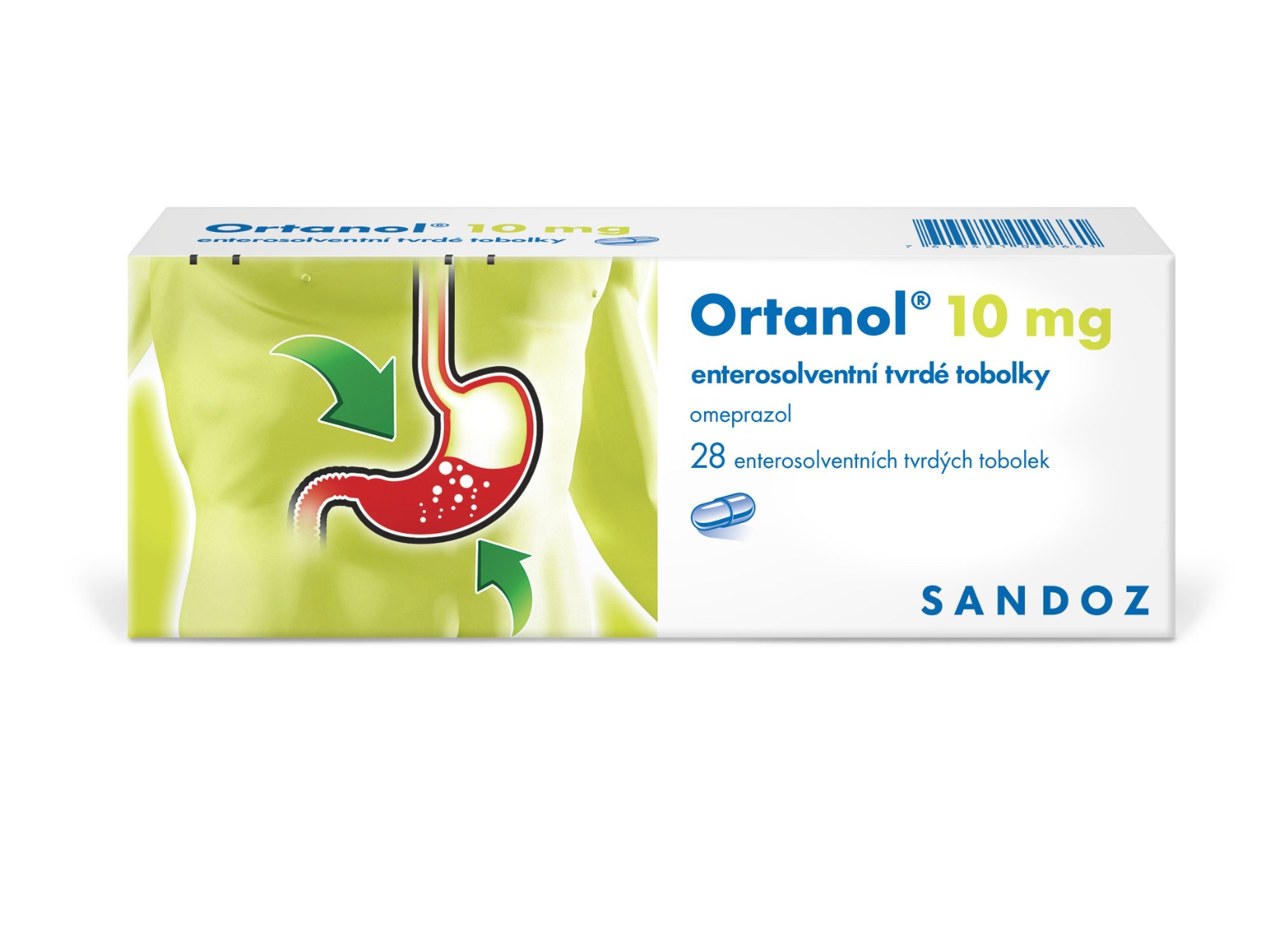 Sandoz Ortanol 10 mg 28 tvrdých tobolek