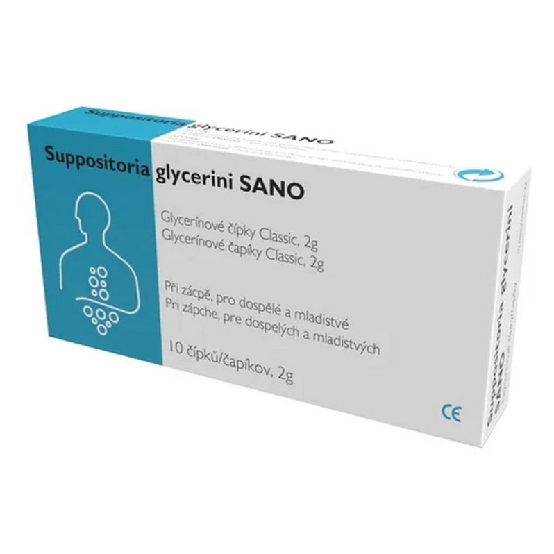 SANO Classic glycerinové čípky 2g 10 kusů
