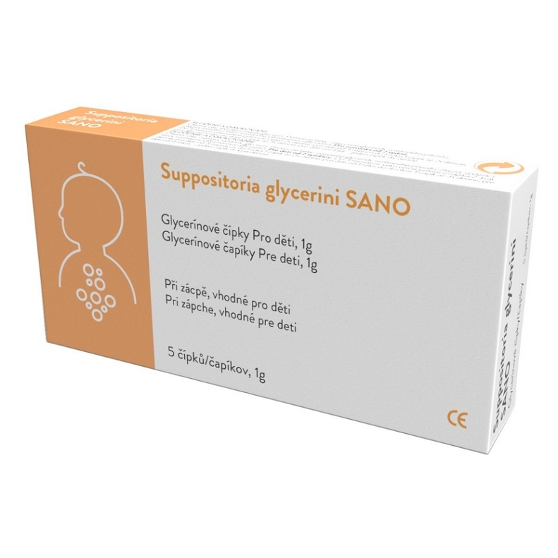 SANOVA Classic glycerinové čípky 1g 5 kusů