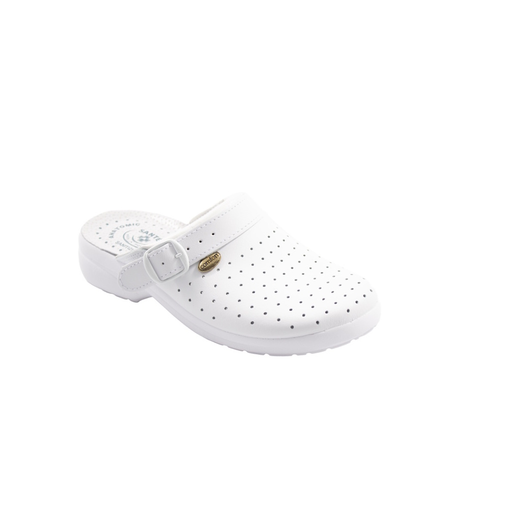 SANTÉ Comfort Air perforované zdravotní pantofle z pravé kůže, Velikost obuvi: 38