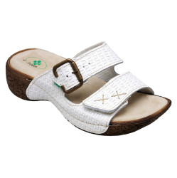 SANTÉ Dámské pantofle bílé, Velikost obuvi: 37