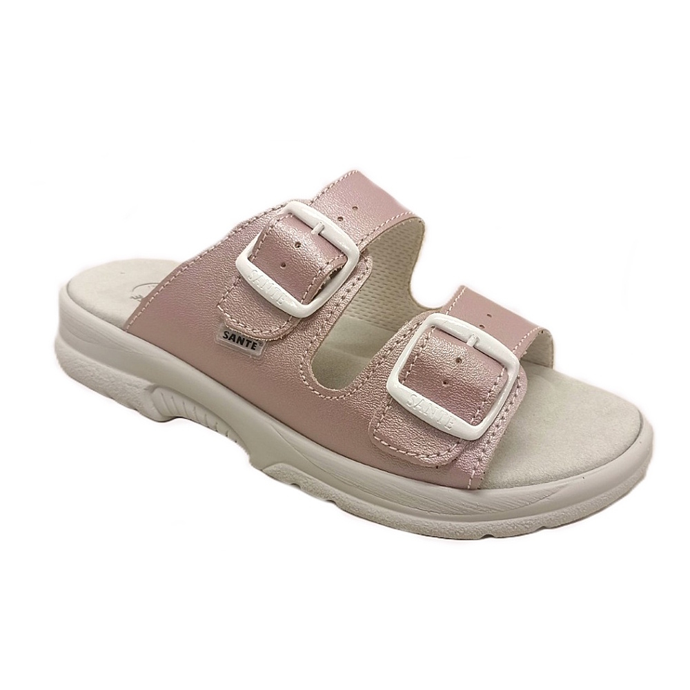 SANTÉ Dámské zdravotní pantofle perleťově růžové, Velikost obuvi: 38