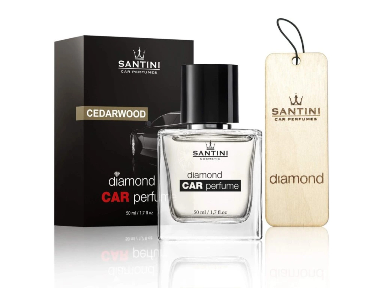 Santini Vůně do auta - Diamond Cedarwood
