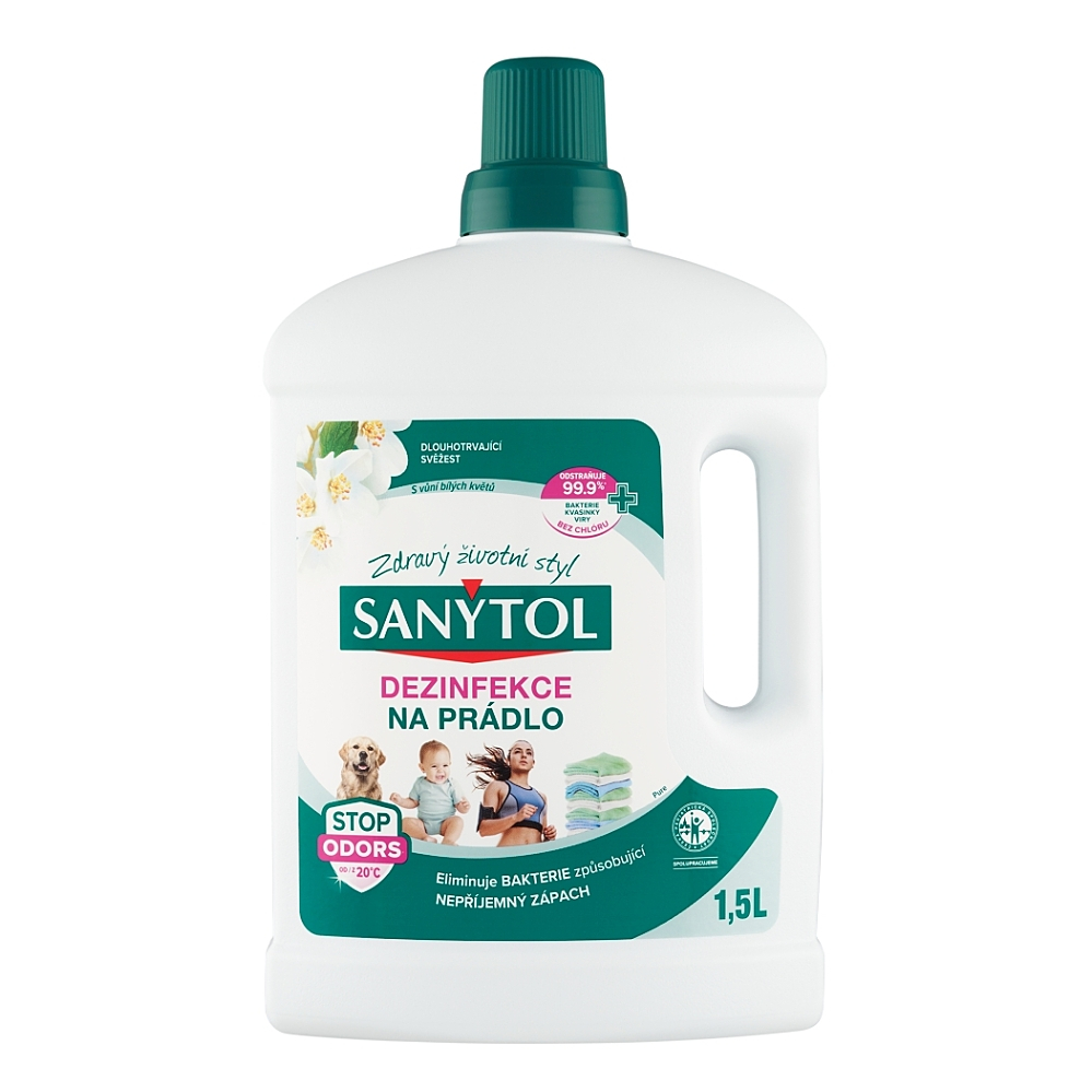SANYTOL Dezinfekce na prádlo Bílé květy 1,5 l