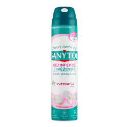 SANYTOL Dezinfekční osvěžovač vzduchu, ploch a textilií s vůní květin 300 ml