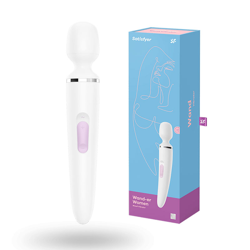 Satisfyer Wand-er Woman vibrátor/masážní hlavice bílá