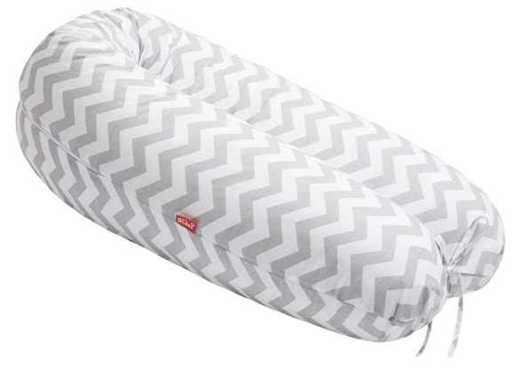 SCAMP Kojící polštář zig zag grey white