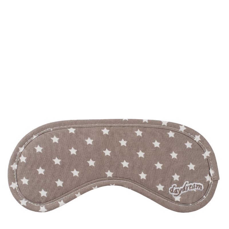 SCANquilt maska na spaní hvězdičky hnědá 19 x 8 cm