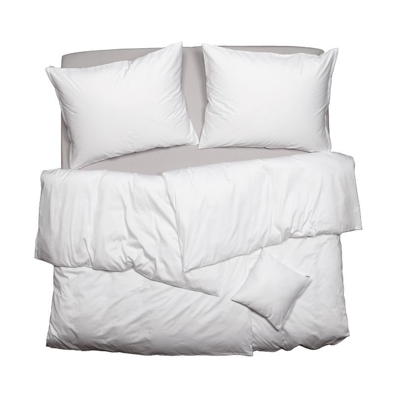 SCANquilt povlečení SATÉN PLUS bílá 140 x 200/70 x 90 cm