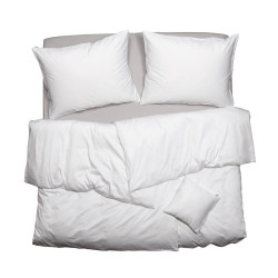 SCANquilt povlečení SATÉN PLUS bílá 140 x 200/70 x 90 cm