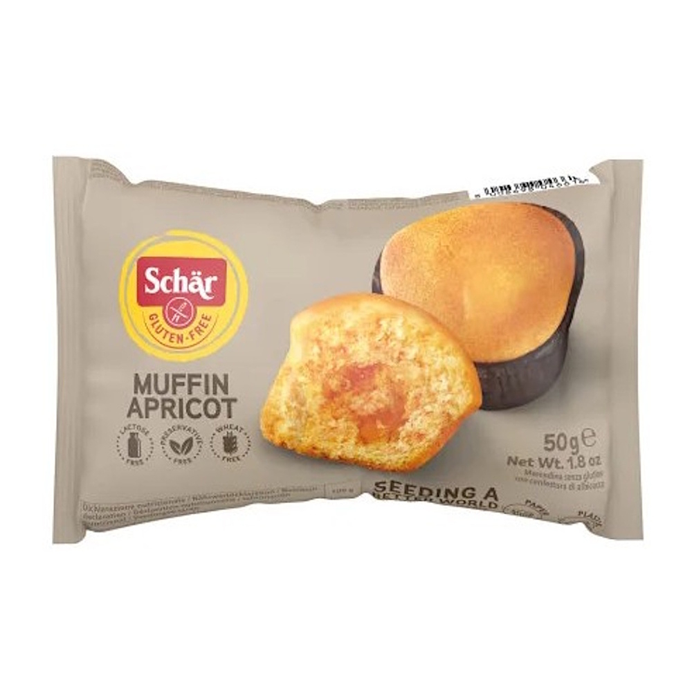 SCHÄR Muffin apricot muffiny s meruňkovou marmeládou bez lepku 50 g