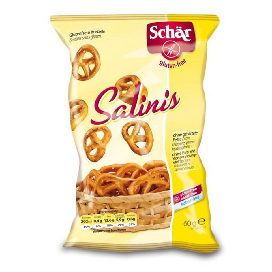 SCHÄR Salinis preclíky bez lepku 60 g
