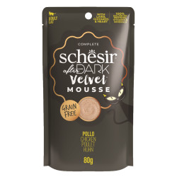 SCHESIR After Dark Velvet Mousse kapsička pro kočky kuře 80 g