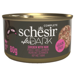 SCHESIR After Dark Wholefood konzerva pro kočky kuře a šunka 80 g