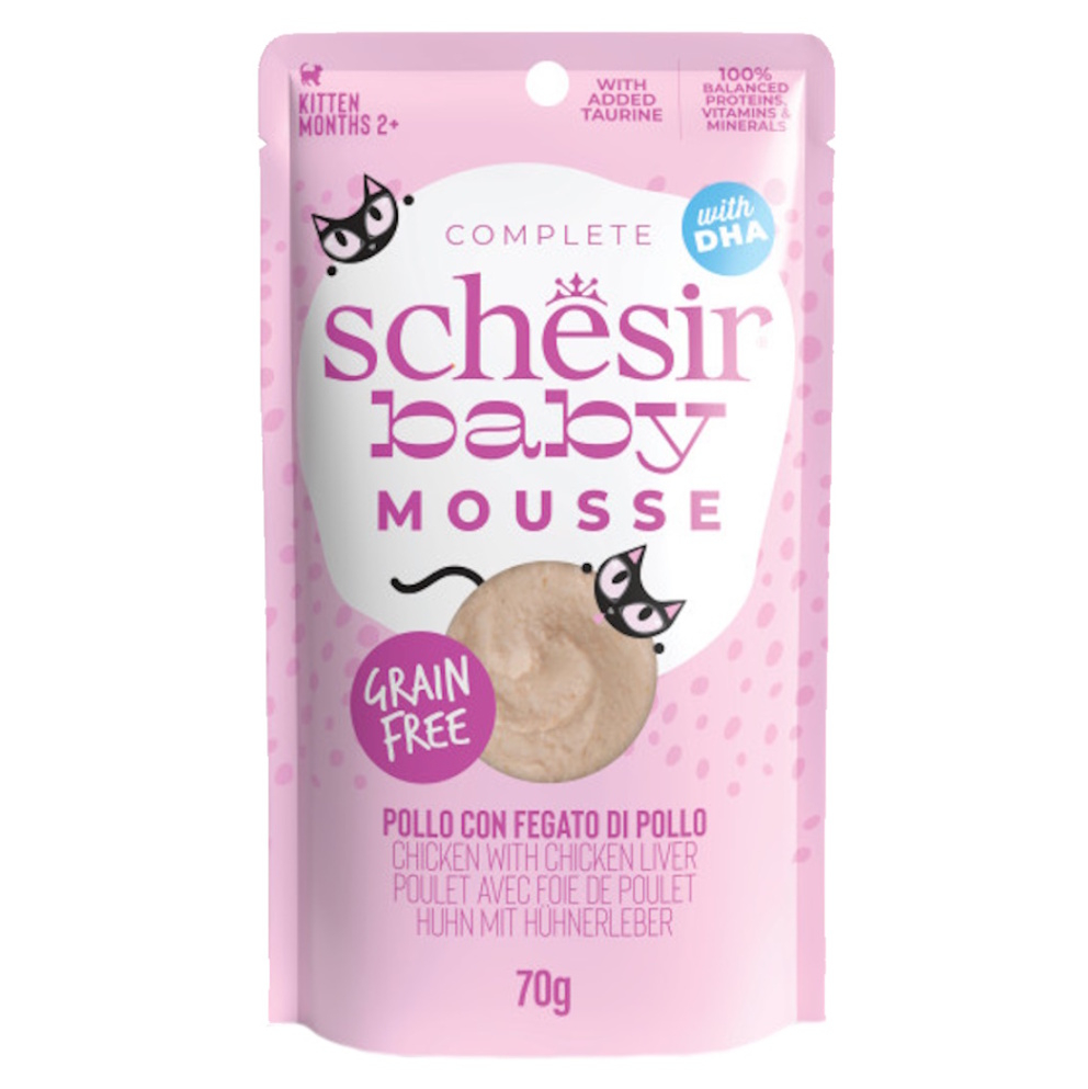 SCHESIR Kitten Lifestage kapsička pro koťata kuře pěna 70 g