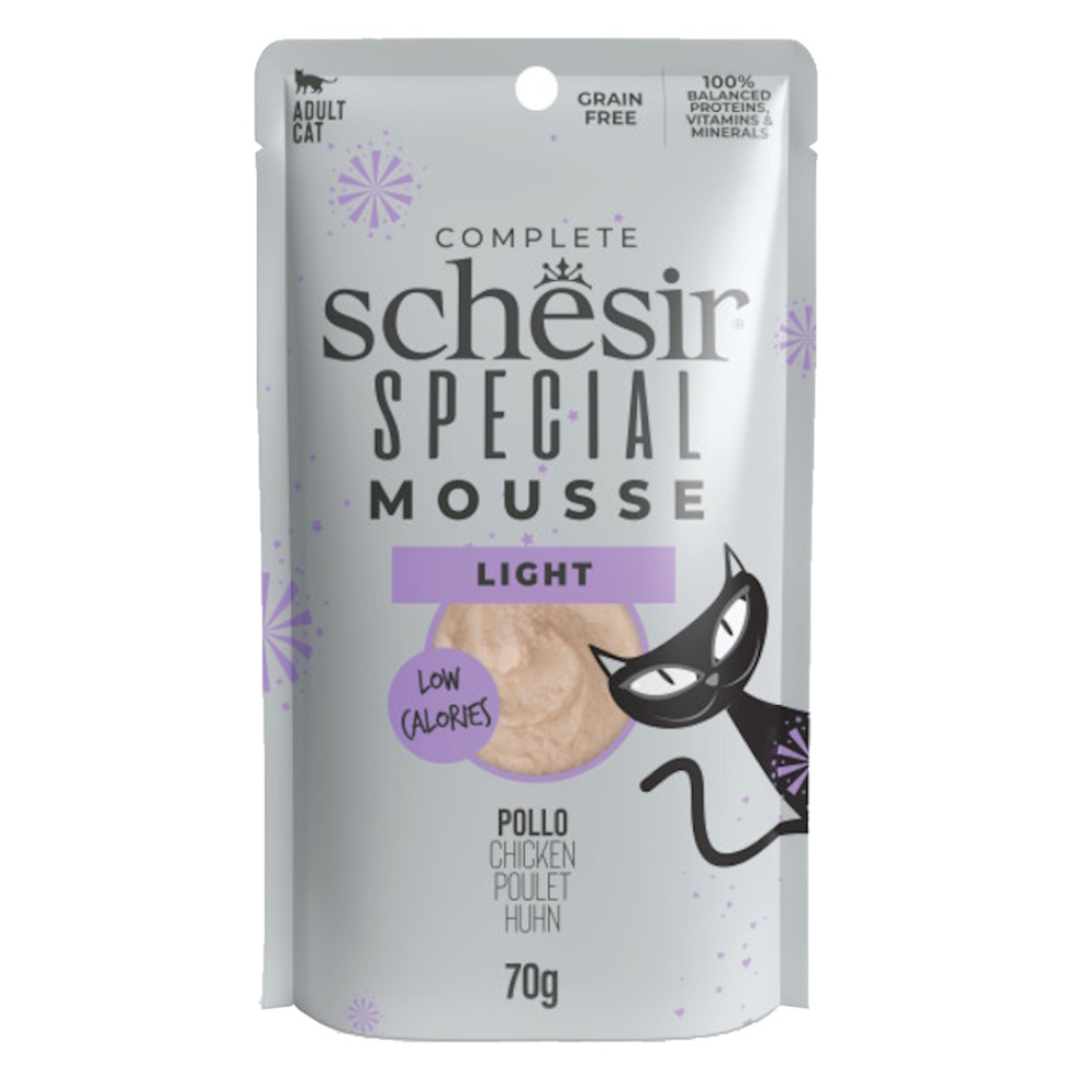 SCHESIR Special Light kapsička pro kočky kuře pěna 70 g