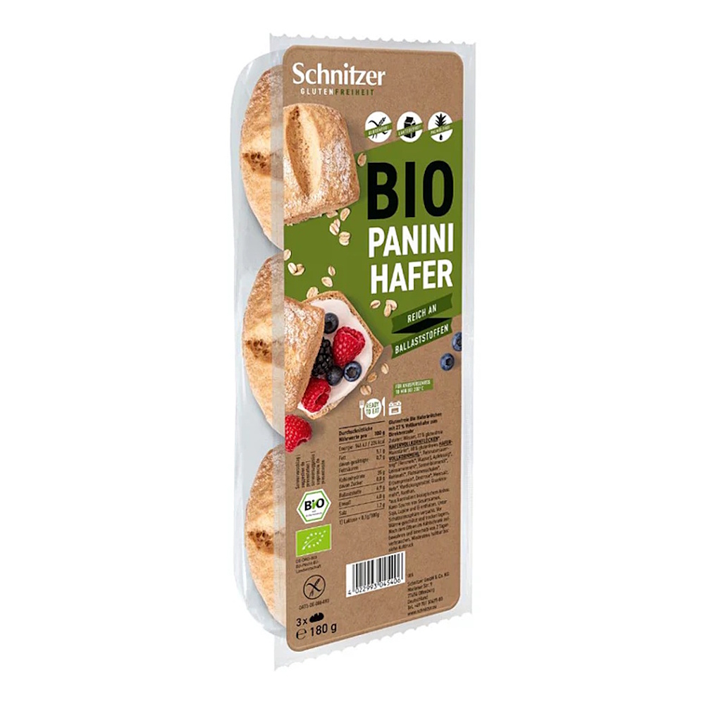SCHNITZER Panini ovesné bezlepkové BIO 180 g