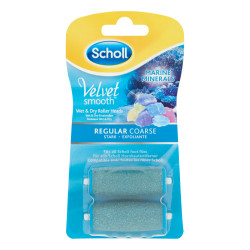 Scholl Expertcare Velvet Smooth Wet & Dry regular stark náhradní hlavice 2 ks
