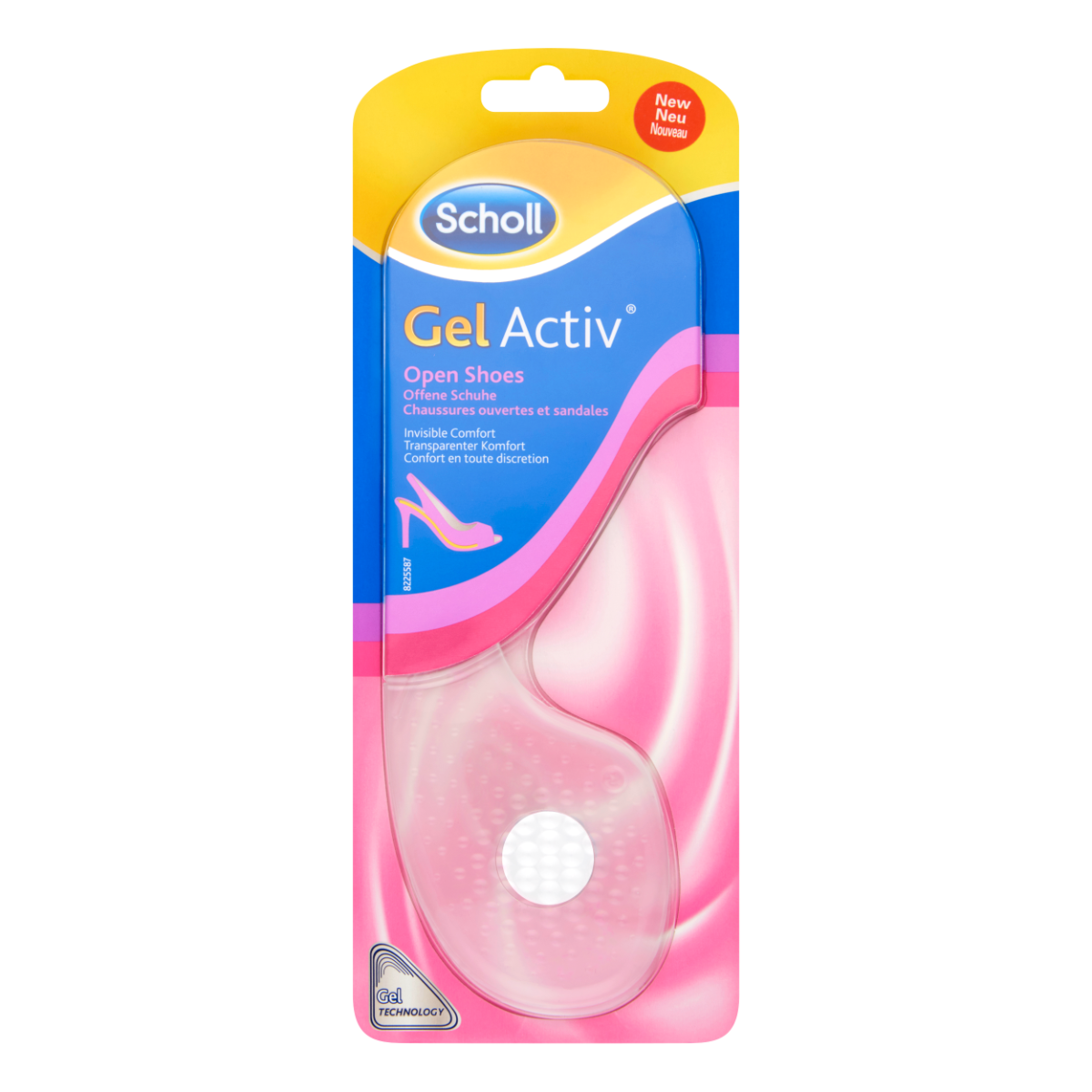 Scholl Gel Activ All Day Comfort gelové polštářky do otevřené obuvi s podpatkem 1 pár