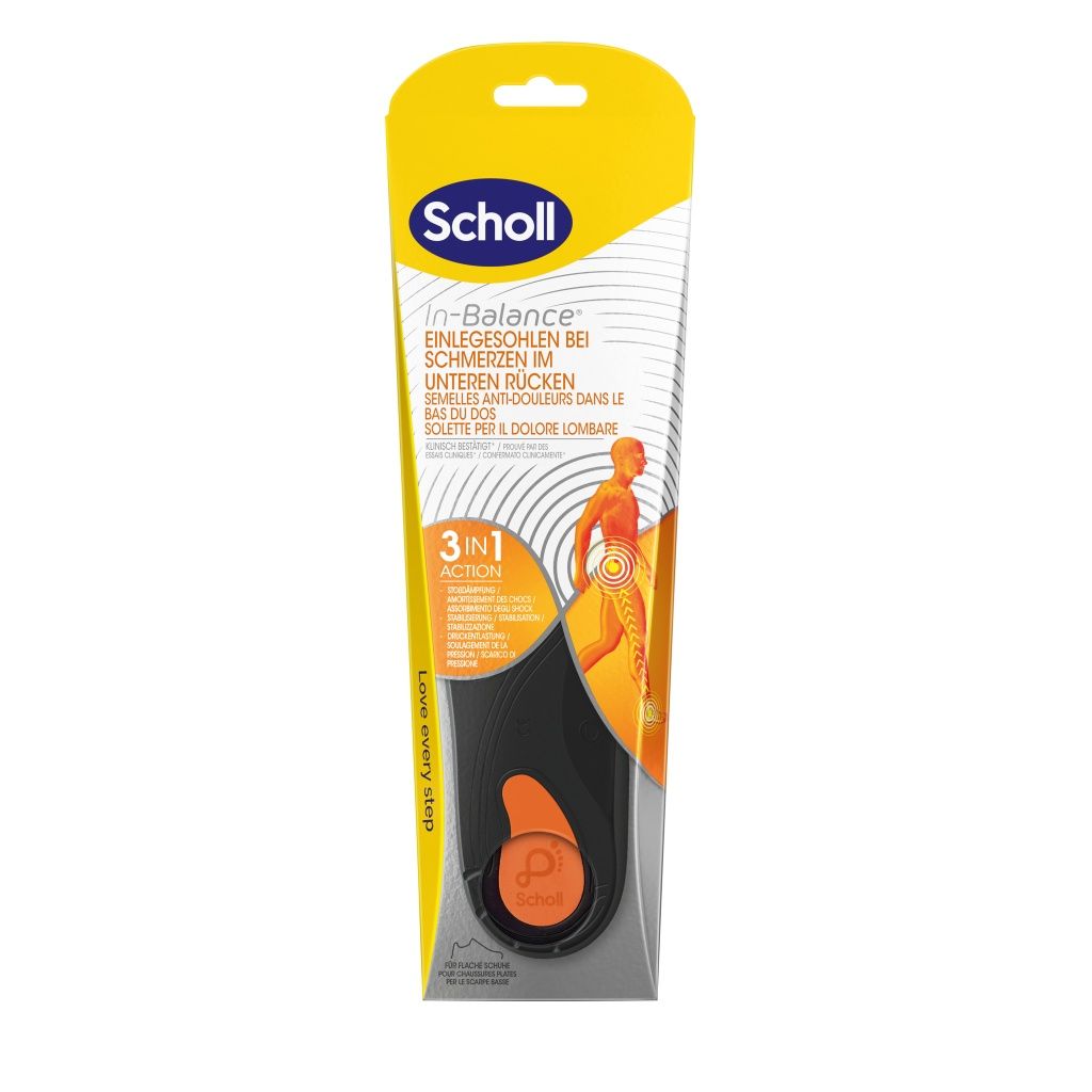 Scholl In-Balance vel. M (40–42) unisex ortopedické vložky 1 pár