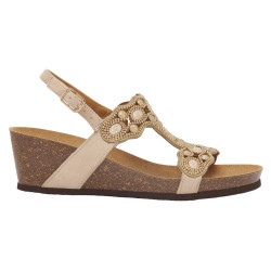 SCHOLL Lerici t-bar dámske sandále béžové 1 pár, Velikost obuvi: 38