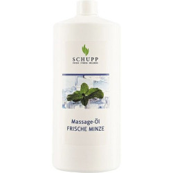 Schupp Masážní olej čerstvá máta - 1000 ml
