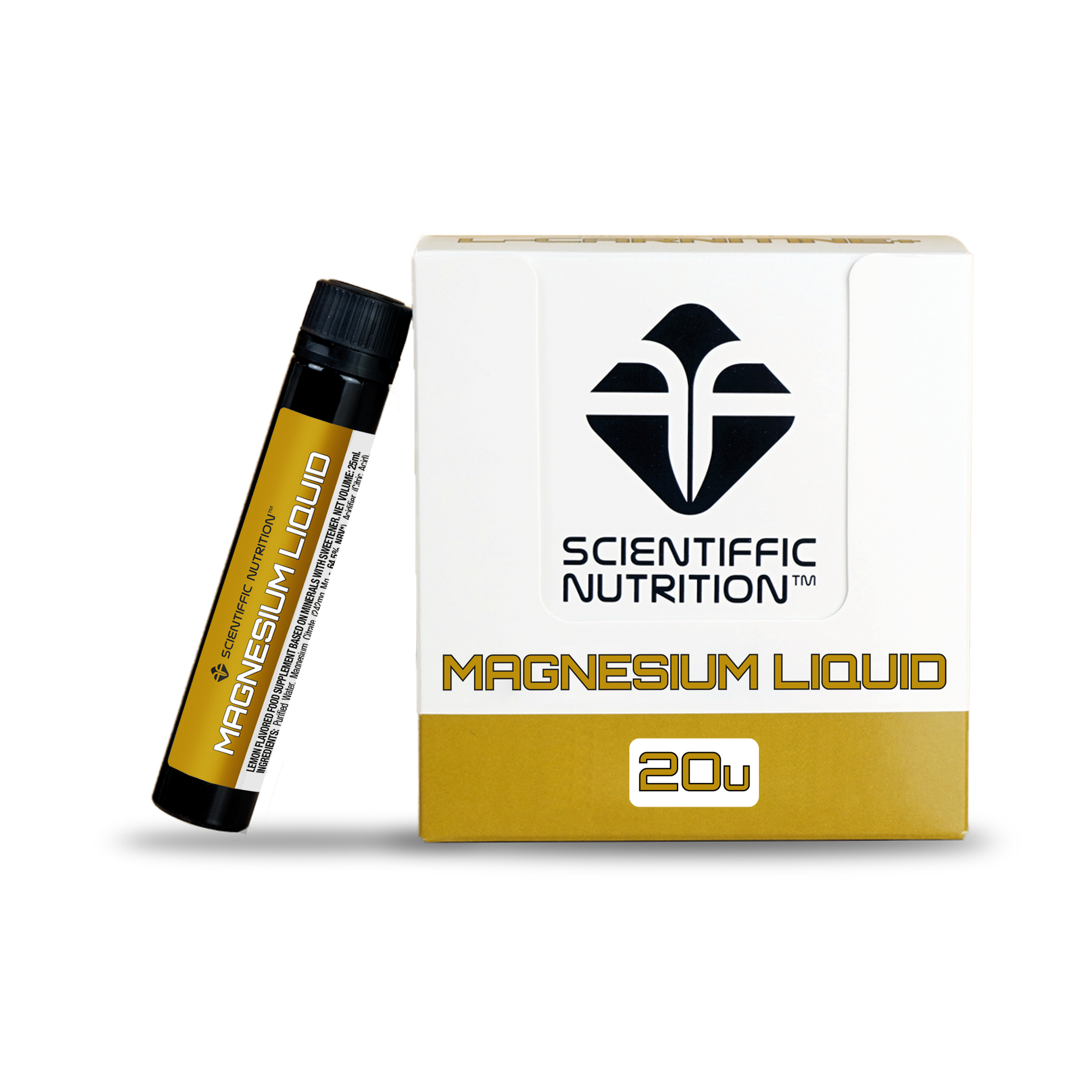 Scientiffic Nutrition Tekutý hořčík Magnesium Liquid 242mg shot 25 ml (citron)