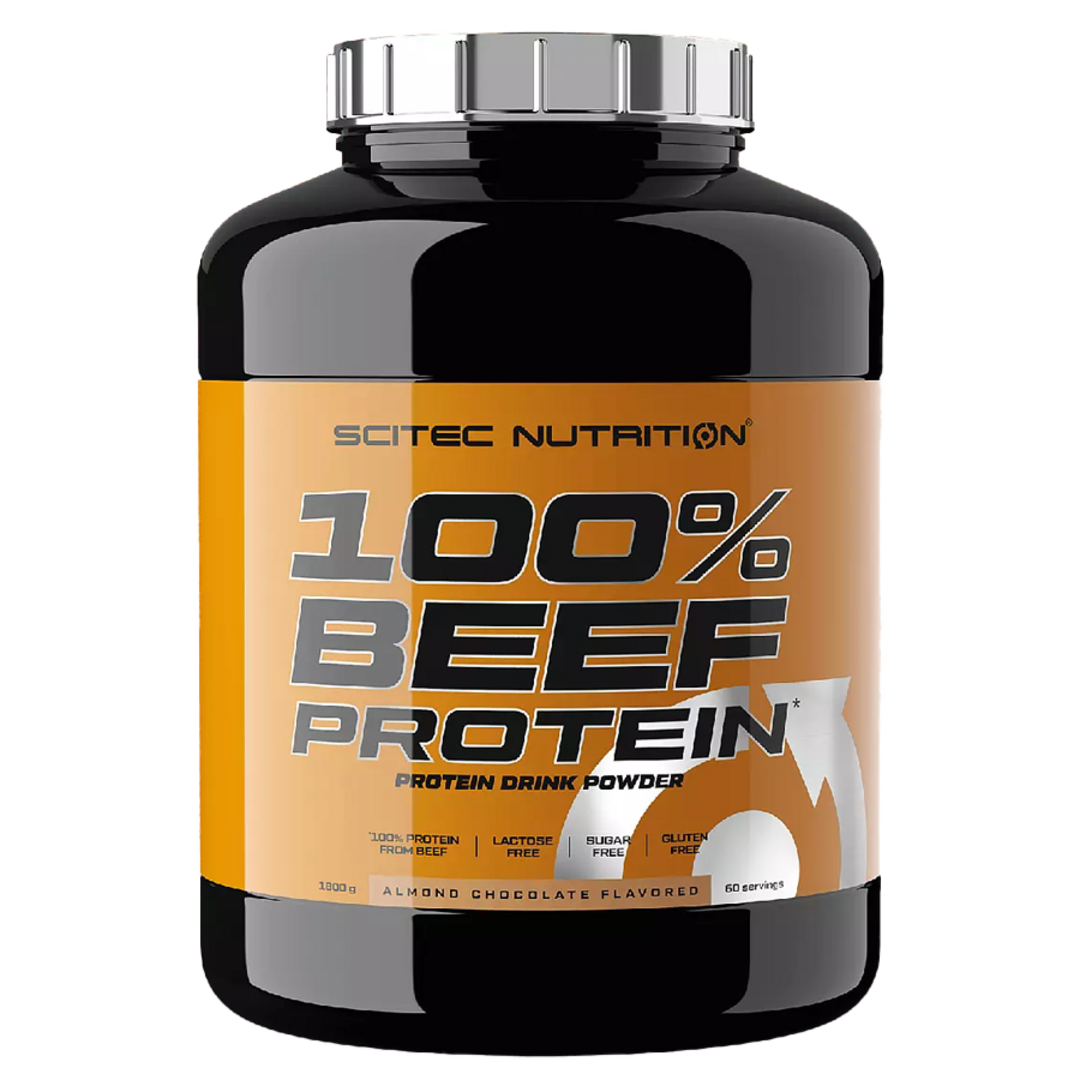 Scitec Nutrition 100% Beef Protein 900g - mandle, čokoláda