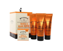Scottish Fine Soaps Thistle & Black Pepper Pánská dárková sada 4 ks