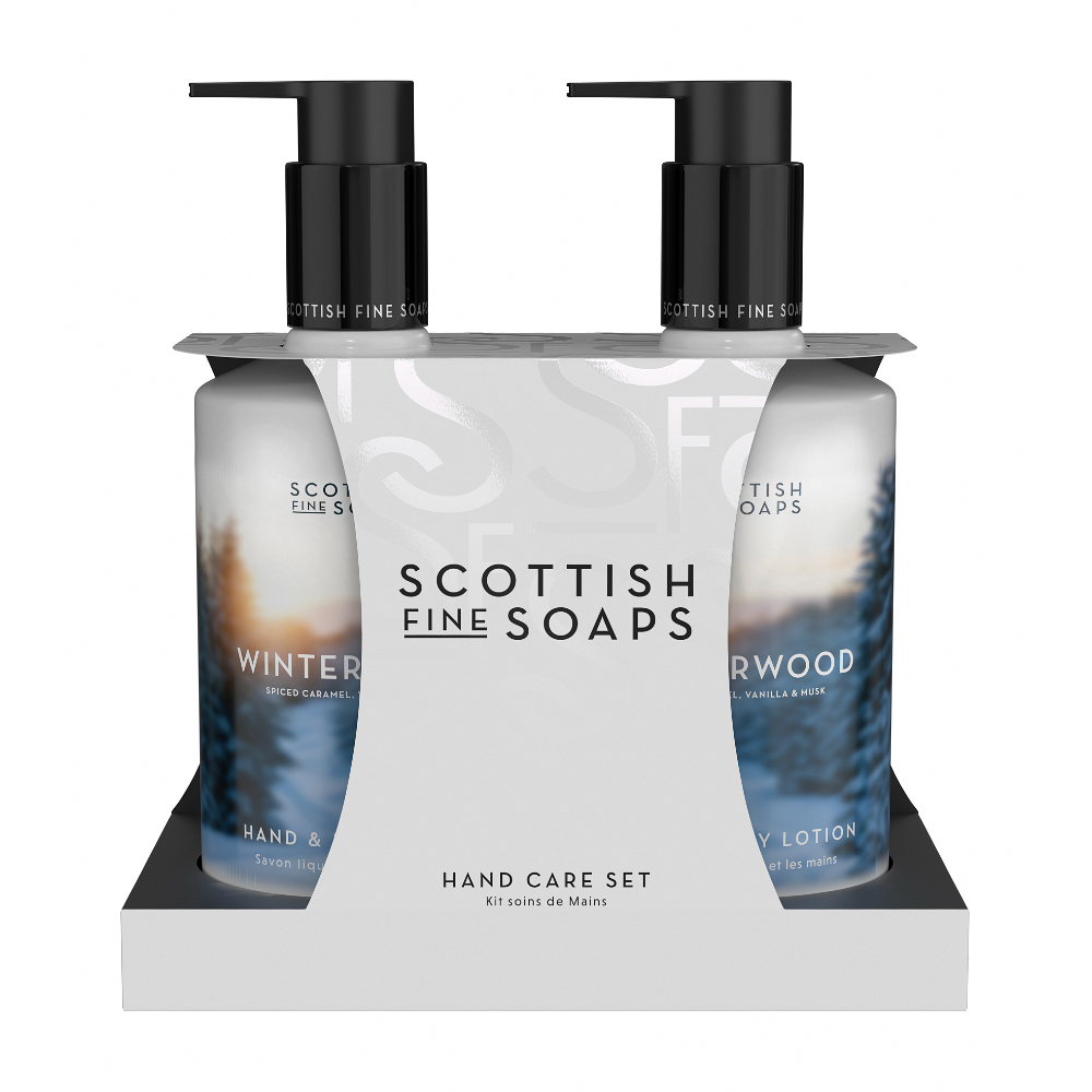 Scottish Fine Soaps Winterwood Sada péče o ruce a tělo 2x300 ml