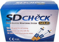 Sd-check GOLD Testovací proužky pro glukometry 50 ks