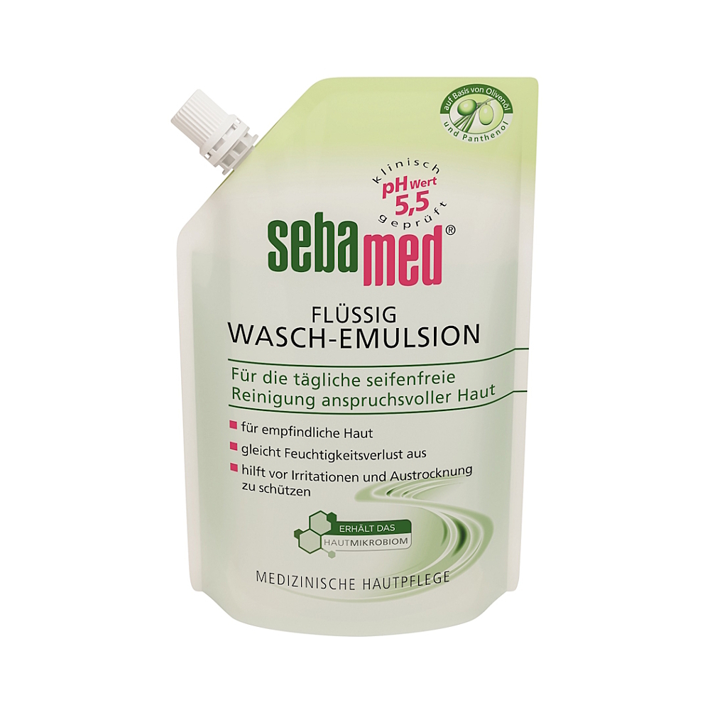 SEBAMED Tekutá mycí emulze s olivovým olejem náhradní náplň 400 ml