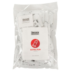 Secura Extra Fun – vroubkované kondomy (100 ks)