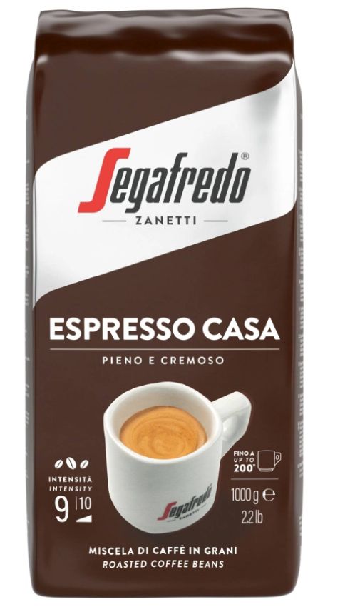 Segafredo Espresso Casa 80% Arabica 20% Robusta zrnková káva 1000 g