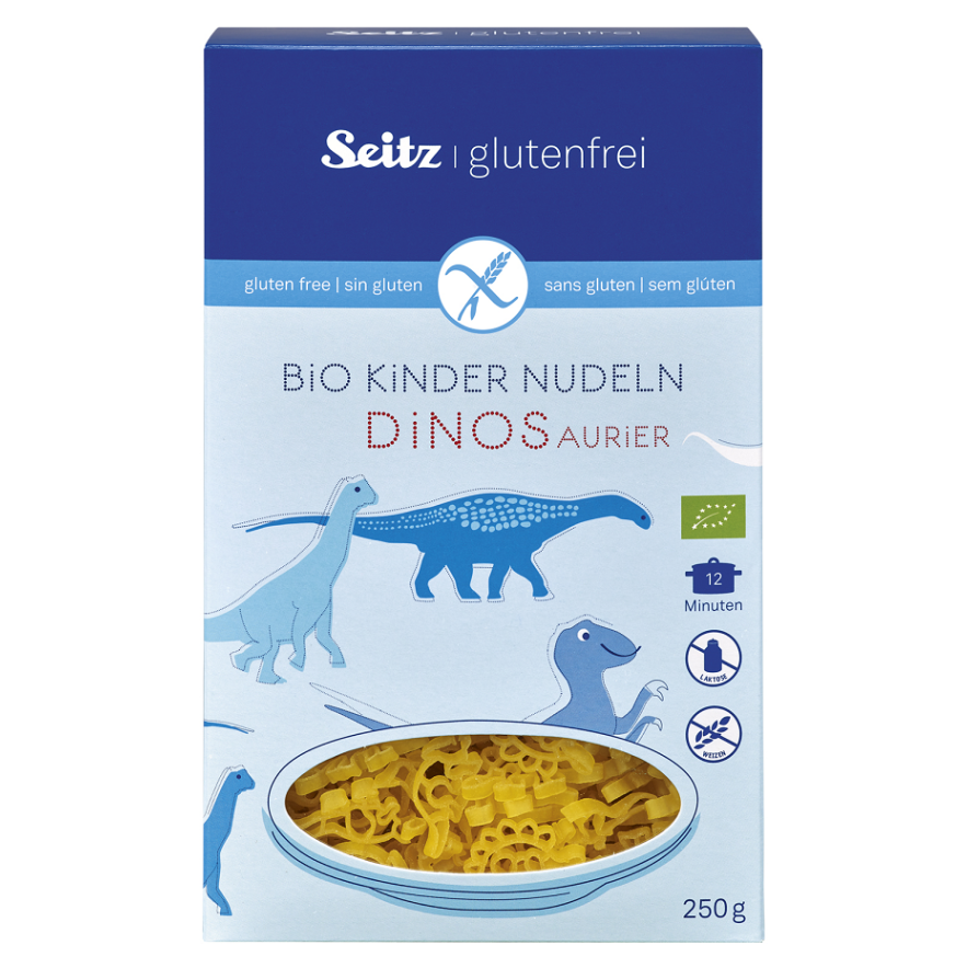 SEITZ Těstoviny dětské Dino bez lepku BIO 250 g