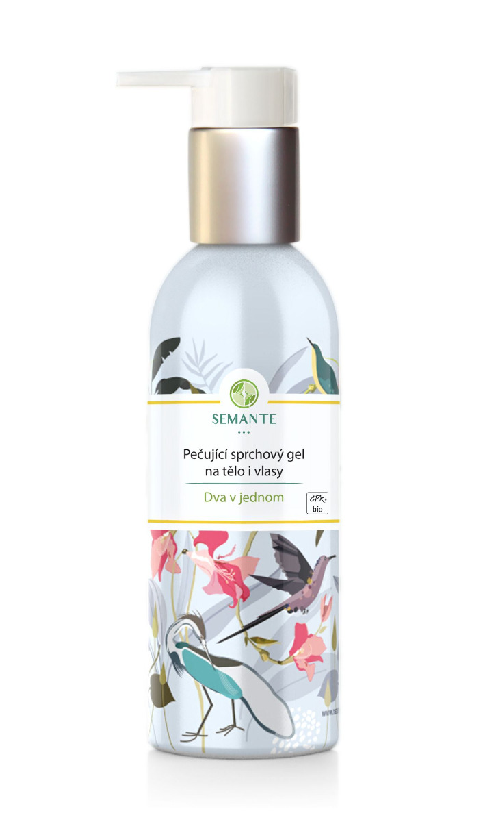 Semante Pečující sprchový gel na tělo i vlasy Dva v jednom BIO 200 ml