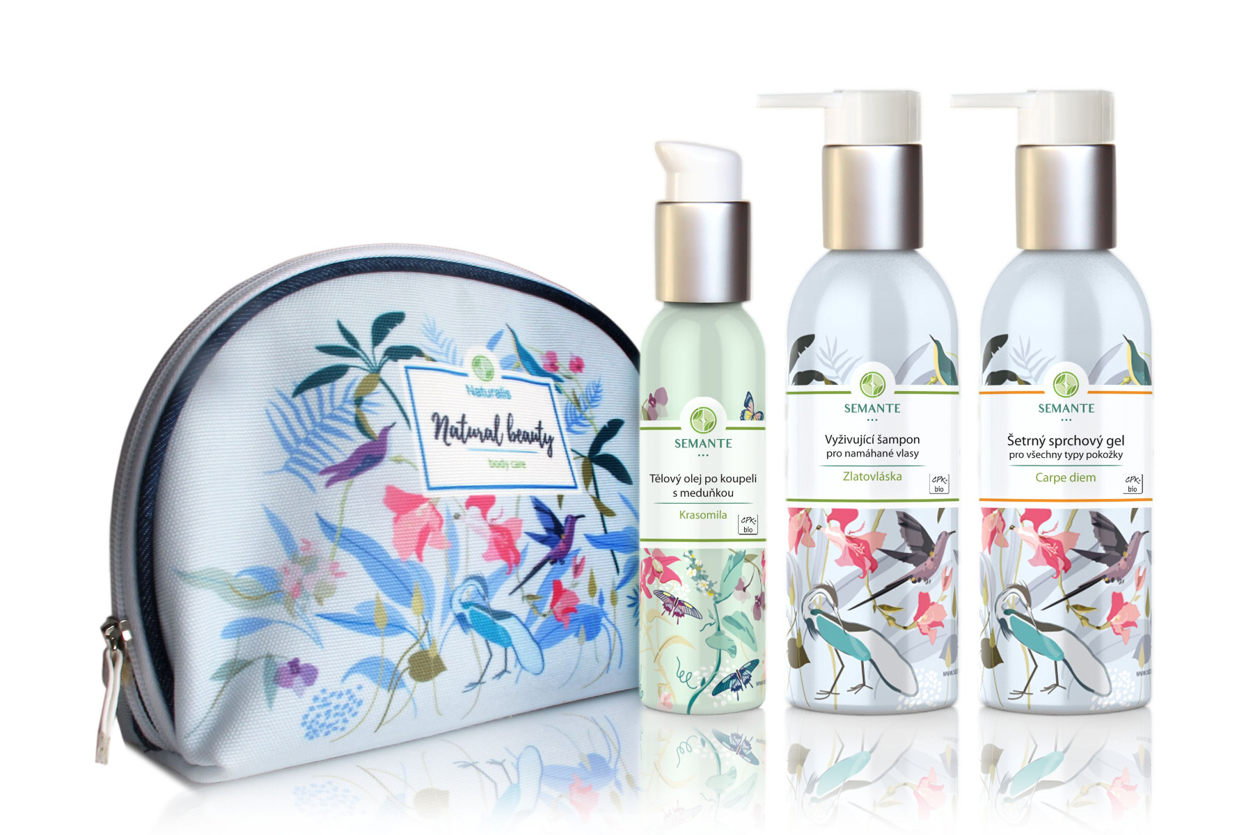 Semante Znovuzrozená BIO sada přírodní kosmetiky do sprchy
