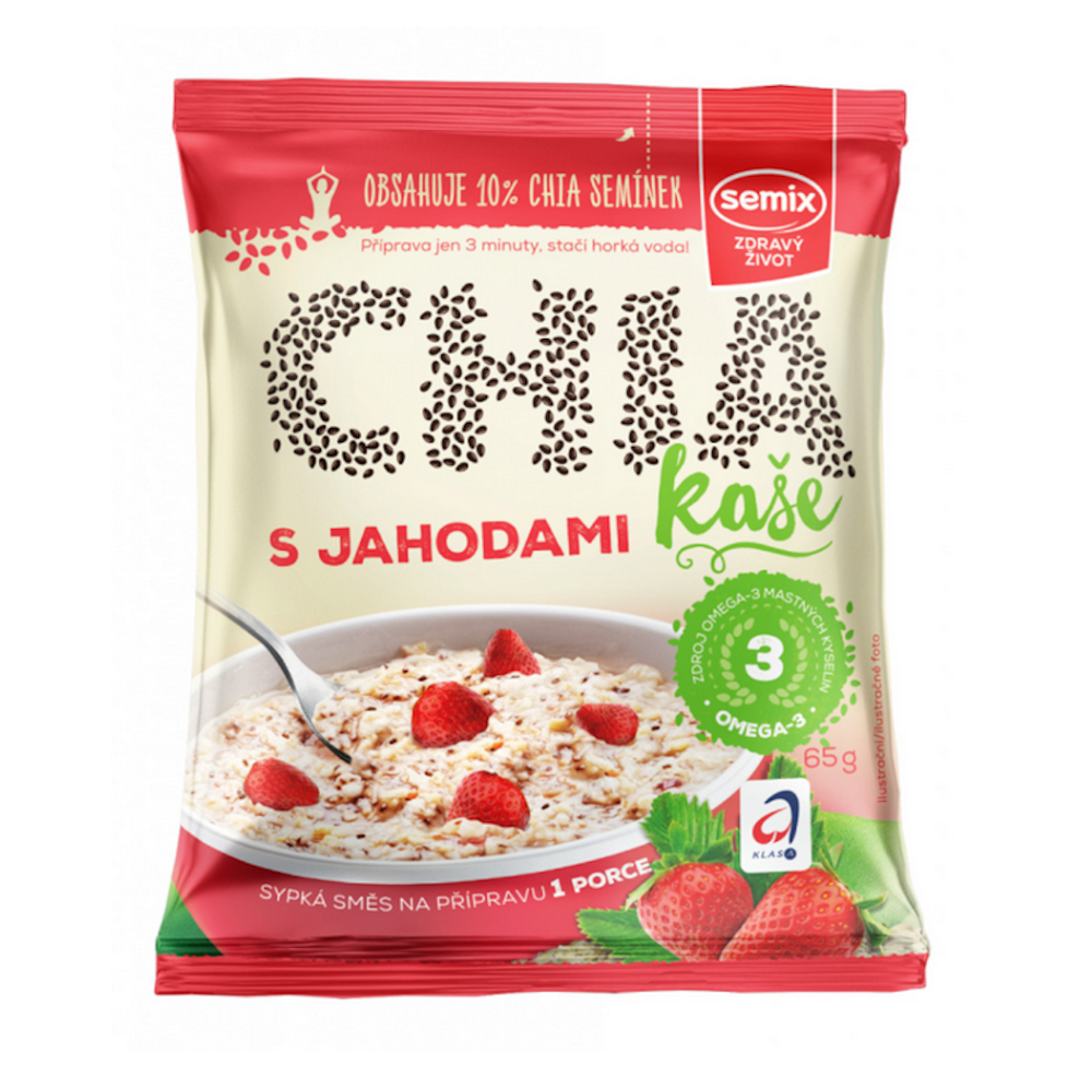 SEMIX Chia kaše s jahodami 65 g
