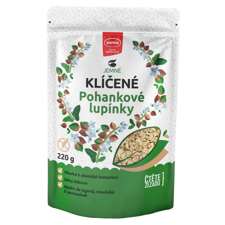 SEMIX Jemné klíčené pohankové lupínky 220 g
