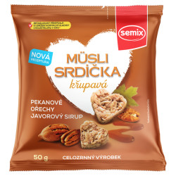 SEMIX Müsli srdíčka křupavá s pekanovými ořechy a javorovým sirupem 50 g