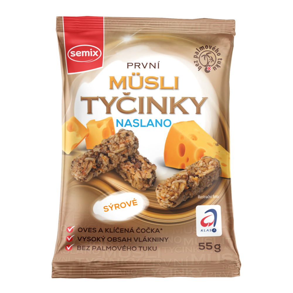 SEMIX Müsli tyčinky naslano sýrové 55 g