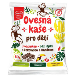 SEMIX Ovesná kaše pro děti s vápníkem s čokoládou a banánem 50 g