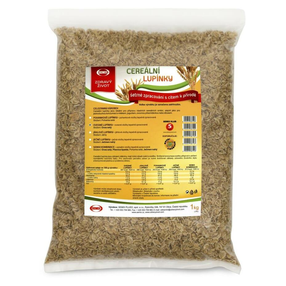 SEMIX Ovesné vločky křupavé BIO 1000 g