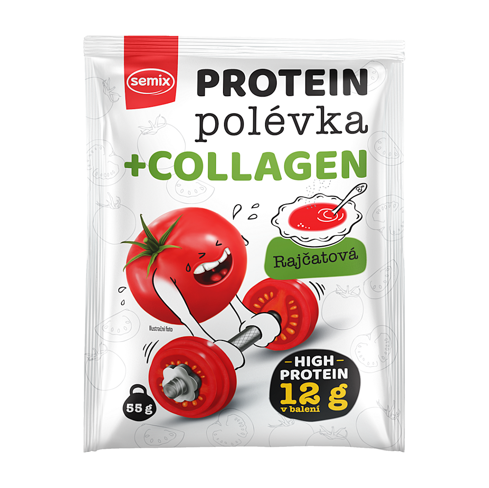 SEMIX Proteinová polévka rajčatová s kolagenem 55 g