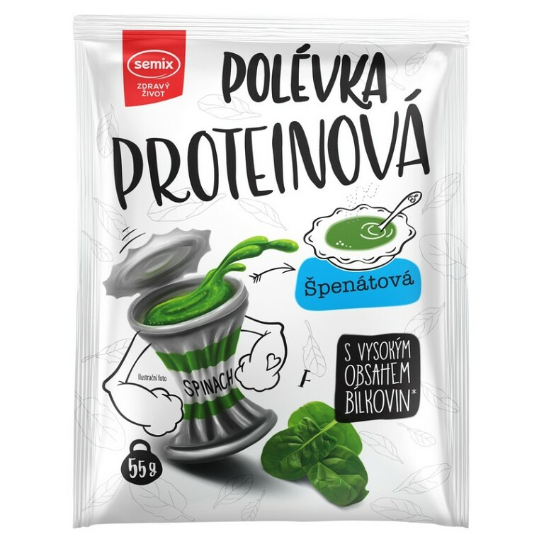 SEMIX Proteinová polévka se špenátem 55 g