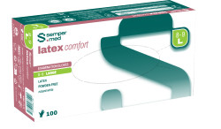 Sempermed Latex Comfort vel. L vyšetřovací rukavice nepudrované 100 ks