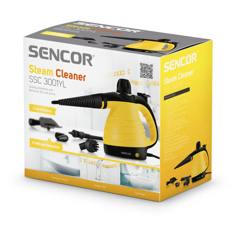 SENCOR parní čistič SSC 3001YL, rozbalené